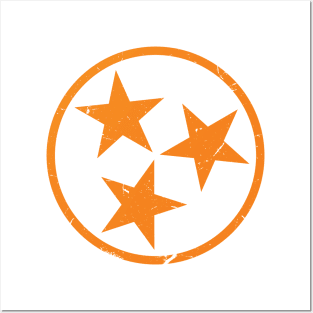 Orange Tennessee Flag Posters and Art